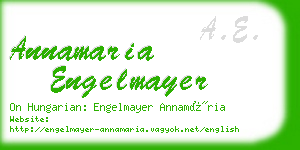 annamaria engelmayer business card